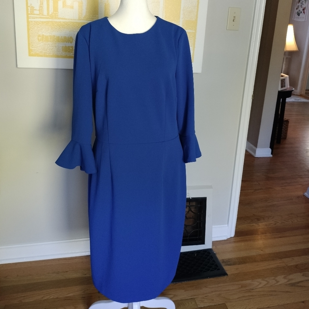 Donna Morgan Classic Elegant Blue Women's Dress